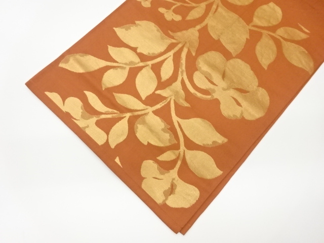 6559207: JAPANESE KIMONO / VINTAGE FUKURO OBI / WOVEN FLORAL